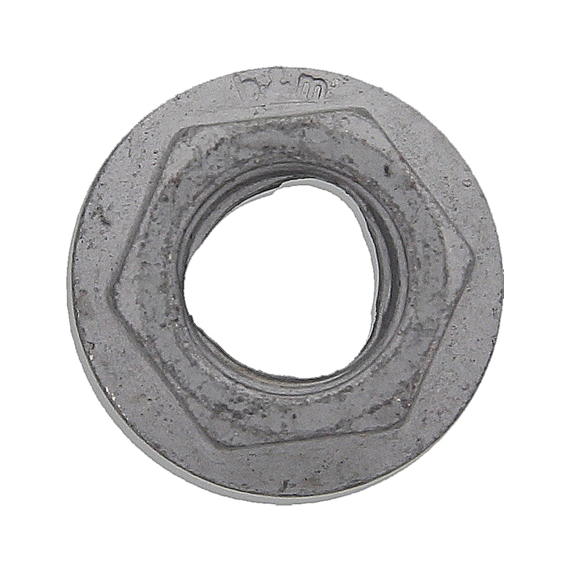 Hexagonal nut with flange, self-tapping - 5