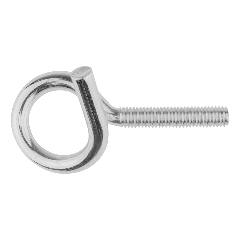 Stainless steel A2, lightly bent, metric thread