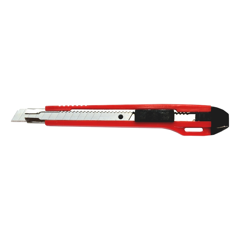 1C cutter knife with slider - CUTTER-AUTOLOCK-RED-9MM