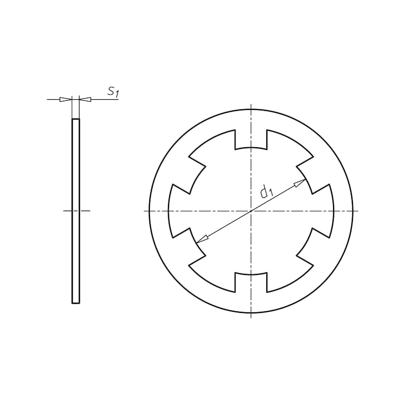 Circlip pour axe, forme ZA - 2