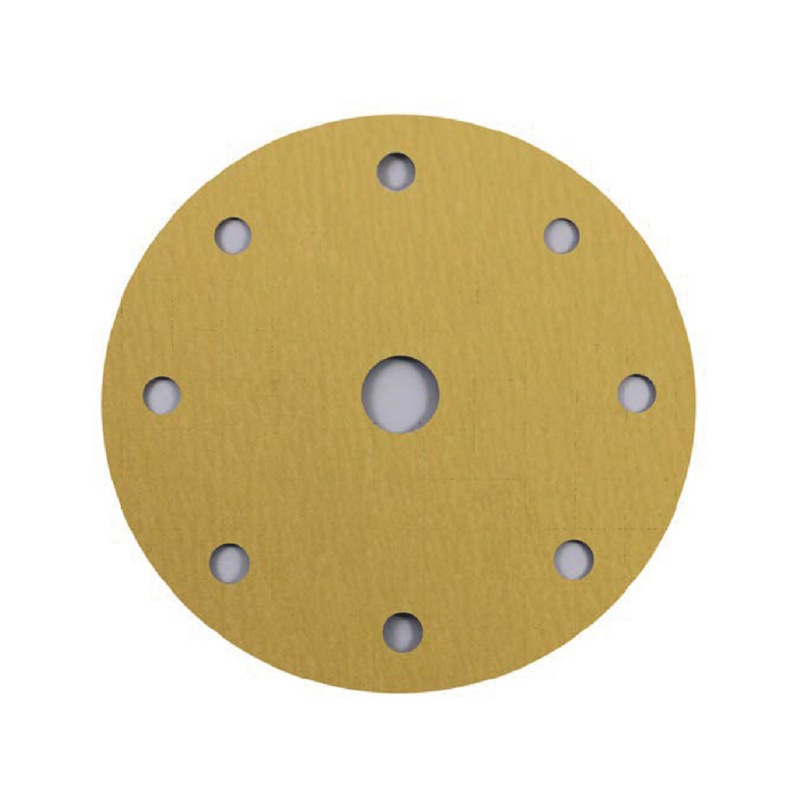 9-hole sandpaper with hook-and-loop backing AM LINE - DSPAP-HOKLP-9HO-P60-D150MM