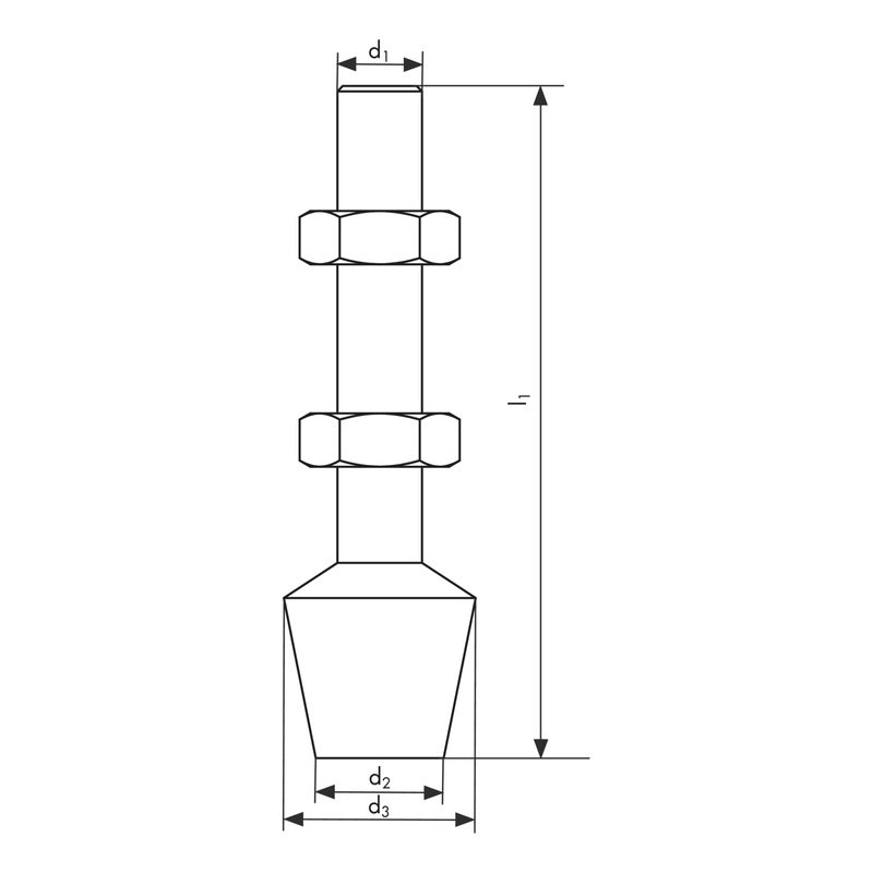 Pressure screw For Basic quick-action clamp - 2
