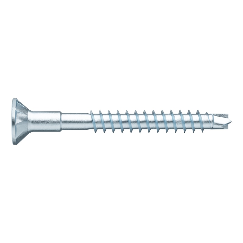 ASSY<SUP>®</SUP>plus 4 CSMP HO CORPUS cabinet screw with head recess Hardened zinc-plated steel, partial thread, countersunk milling pocket head - 1