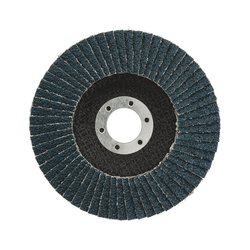 Disque de meulage segmenté pour acier inoxydable - DISQUE-A-LAMELLES-ZEBRA-125X22-GR40