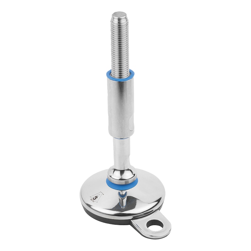 Adjustable foot with fastening tab in hygienic design - 1