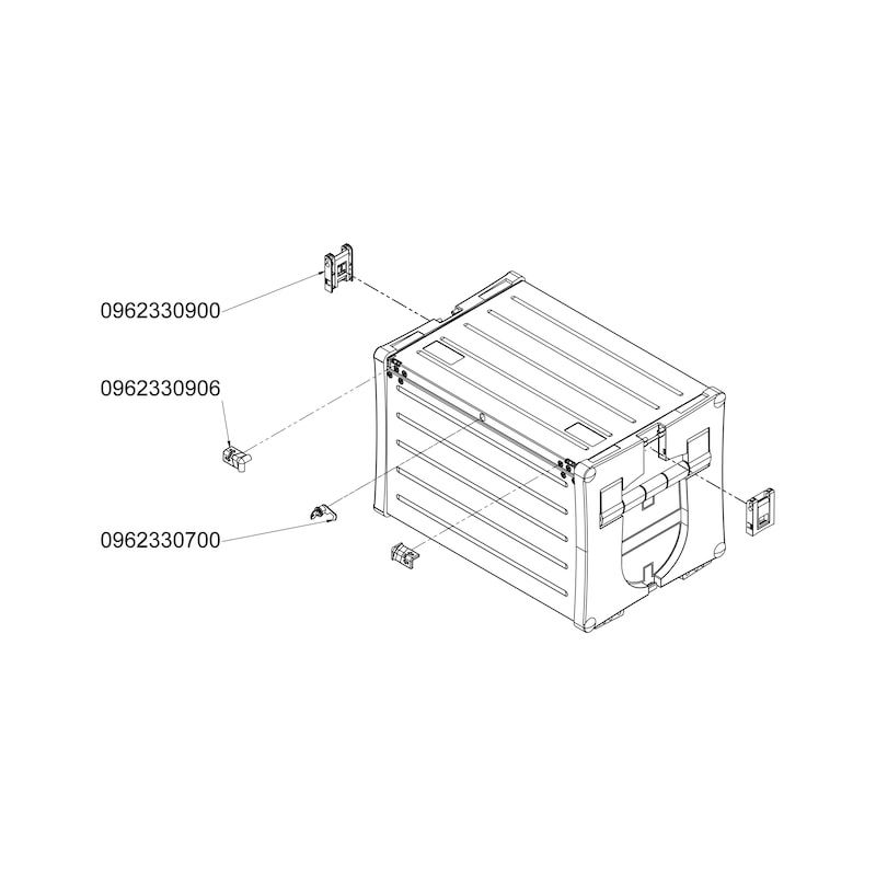 Caixa de carregador frontal ORSY<SUP>®</SUP>BULL série 5 para sistema de caixas - 2