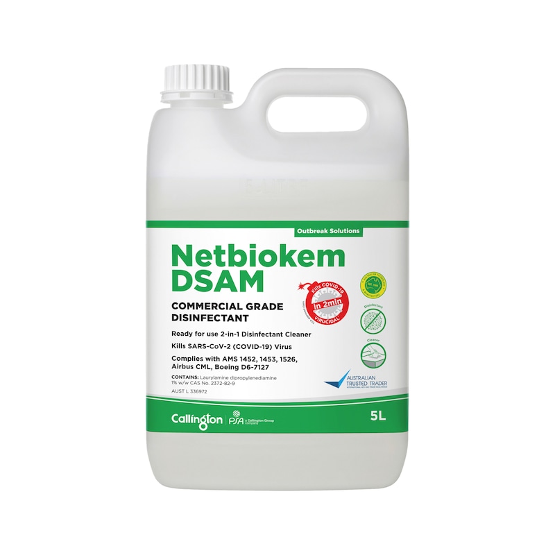 Netbiokem DSAM  Commercial Grade Disinfectant Cleaner - DISINFCLNR-NETBIOKEM-5LTR