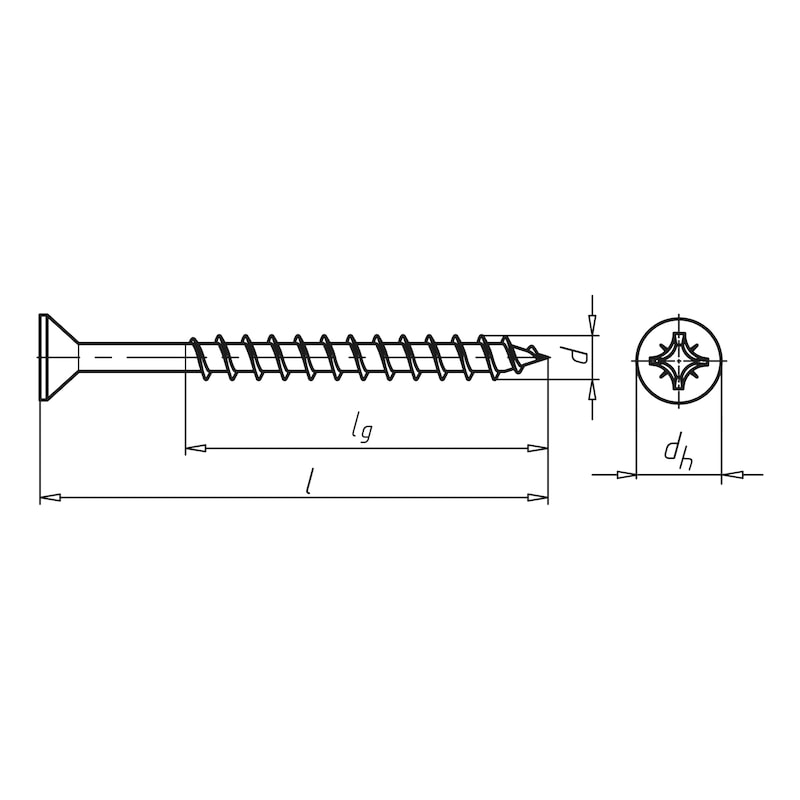 WÜPOFAST<SUP>®</SUP> A2 Particle board screw - 2