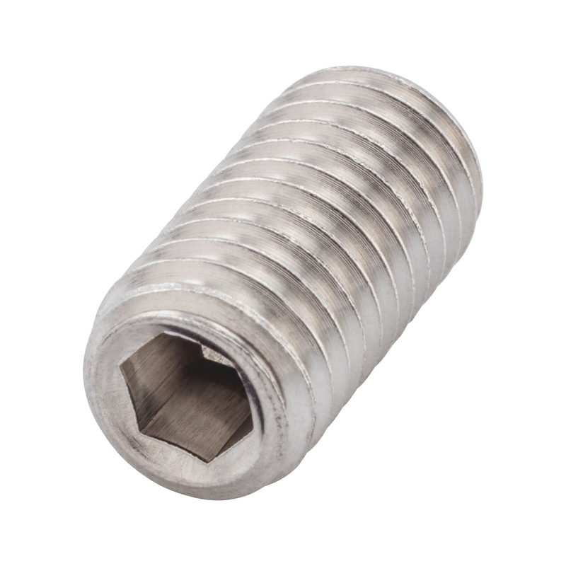 Hexagon socket set screw with flattened tip - SCR-PT-ISO4027-A2-21H-HS2,5-M5X20