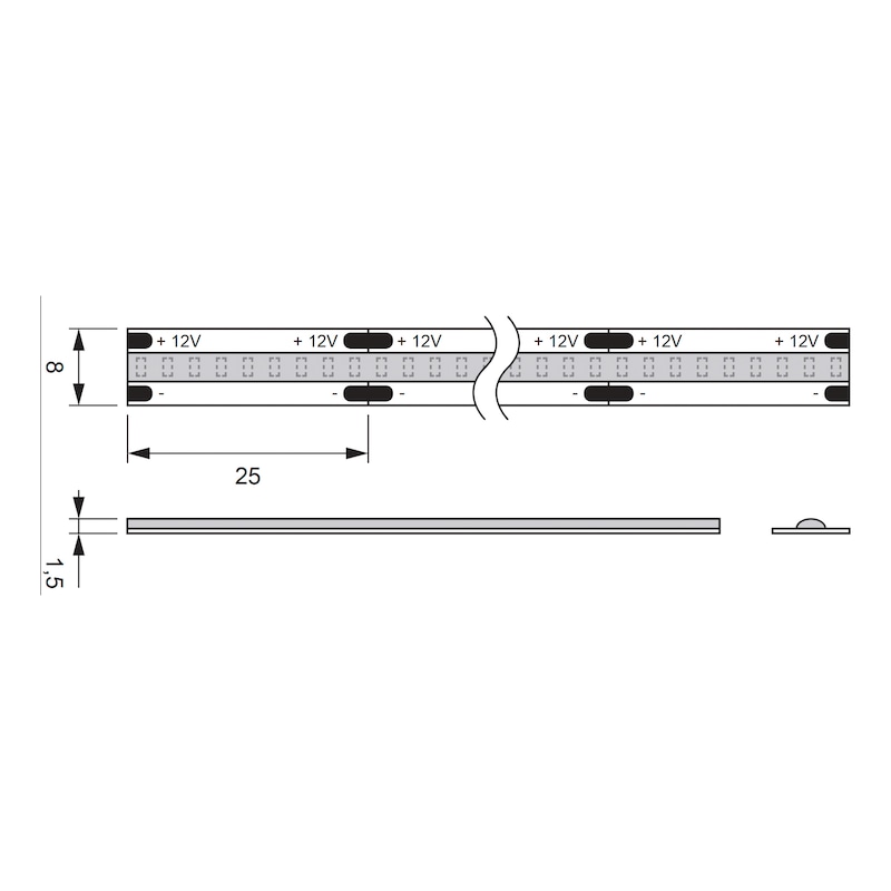 LED light strip FLB-12-13 Stick-on - 2