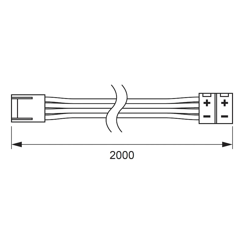 Anschlussleitung für LED-Lichtbändern FLB-24-22-RGB und 24-23-RGB - 2