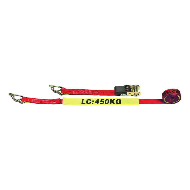 Ratchet Webbing Tie Down - STRP-SWANHOOK-LC450KG-W25MM-L4M
