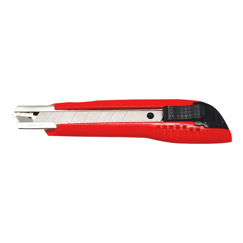 1C cutter knife with slider - CUTTER-AUTOLOCK-RED-18MM