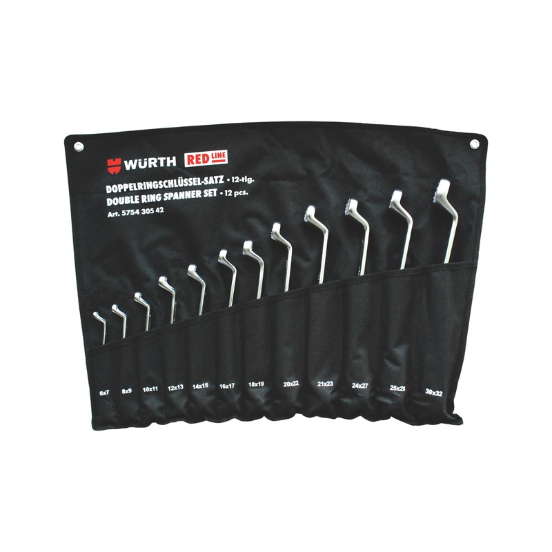 Double Ring wrench assortment 12 pieces - 1