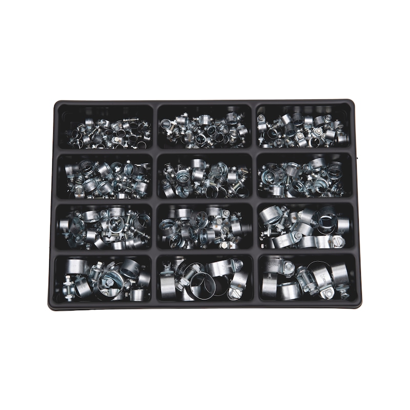 Clamping jaw hose clamp assortment 243 pieces