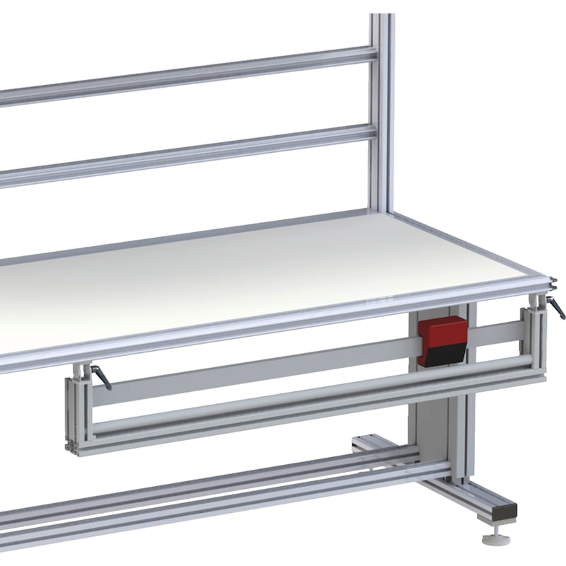 Schneidevorrichtung unter Tisch Für Verpackungs-Arbeitsplätze aus Würth Aluminium-Profilsystem WAPS<SUP>®</SUP> - 1