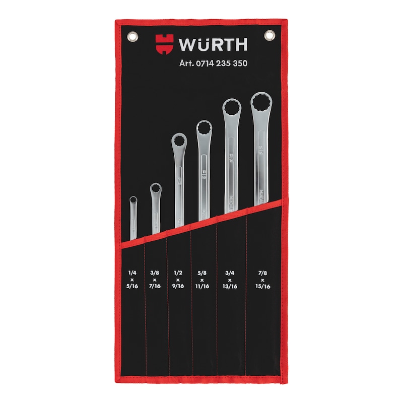 Double-end box wrench set inch Extra long - 1