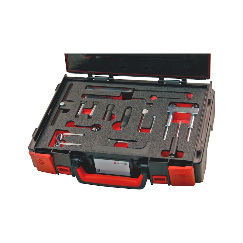 Kit d'outils de calage adapté aux moteurs du groupe VW 1.4 - 2.0, essence - KIT CAL DISTR VW 1.4-2.0 ESS