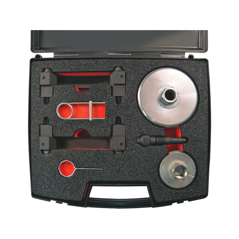 Kit d'outils de calage adapté aux moteurs du groupe VW 2.5, essence - KIT CAL DISTR VW 2.5 ESS