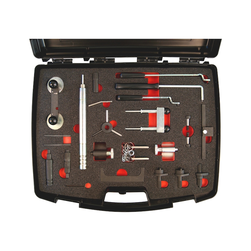 Kit d'outils de calage adapté aux moteurs du groupe VW 1.2 - 1.4 - 1.6 - 1.9 - 2.0 - 2.5, diesel/essence - KIT CAL DIST UNIV VW1.2 A 2.5ESS/D