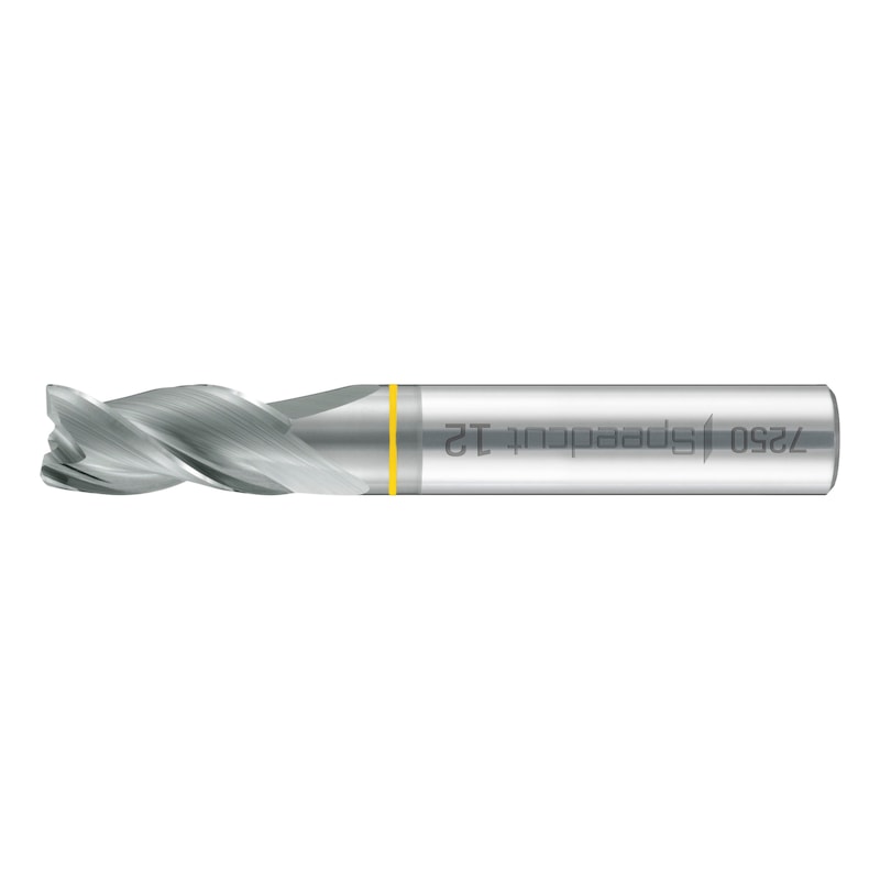 SC Speedcut aluminium end mill, long, optional, triple blade, variable helix DIN 6527L, HA shank - 1