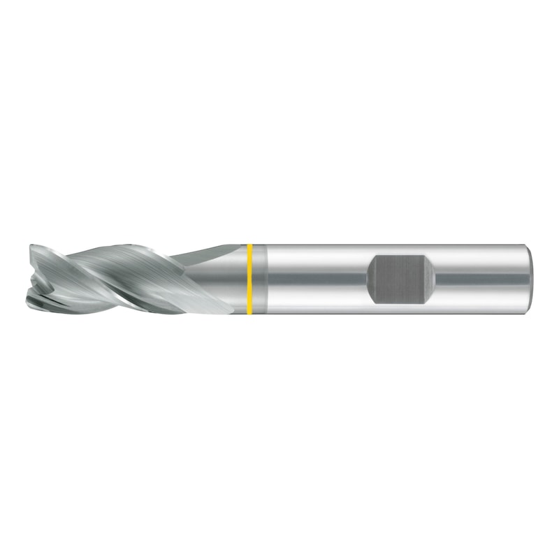 Schaftfräser VHM Speedcut Aluminium, lang, freigestellt, Dreischneider, ungleiche Drallsteigung DIN 6527L - 1