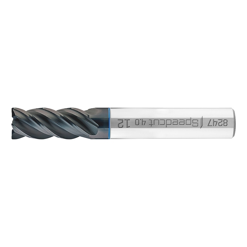 HPC Speedcut 4.0 inox end mill, long, four blade, variable helix DIN 6527L, HA shank - 1