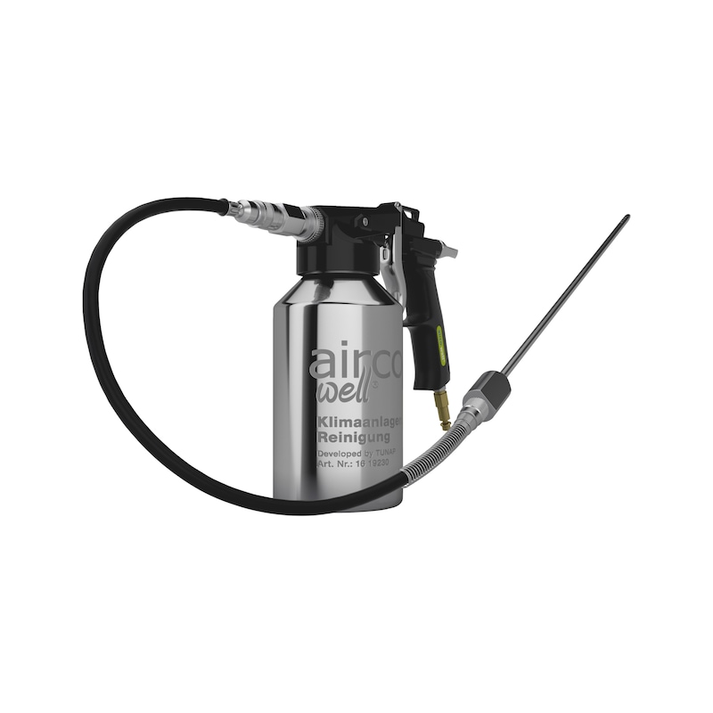 airco well® 19230 pressure cup spray gun with short probe