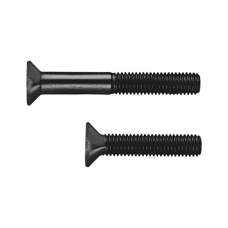 Countersunk head screw with hexagon socket ISO 10642, steel, strength class 10.9, zinc-nickel-plated, black (ZNBHL) - 1