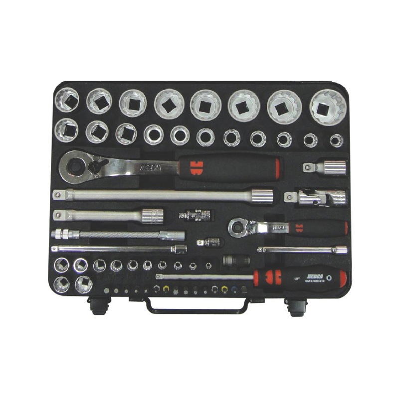 Buy Multi socket wrench ass. 1/4 + 1/2 inch 59 pcs online