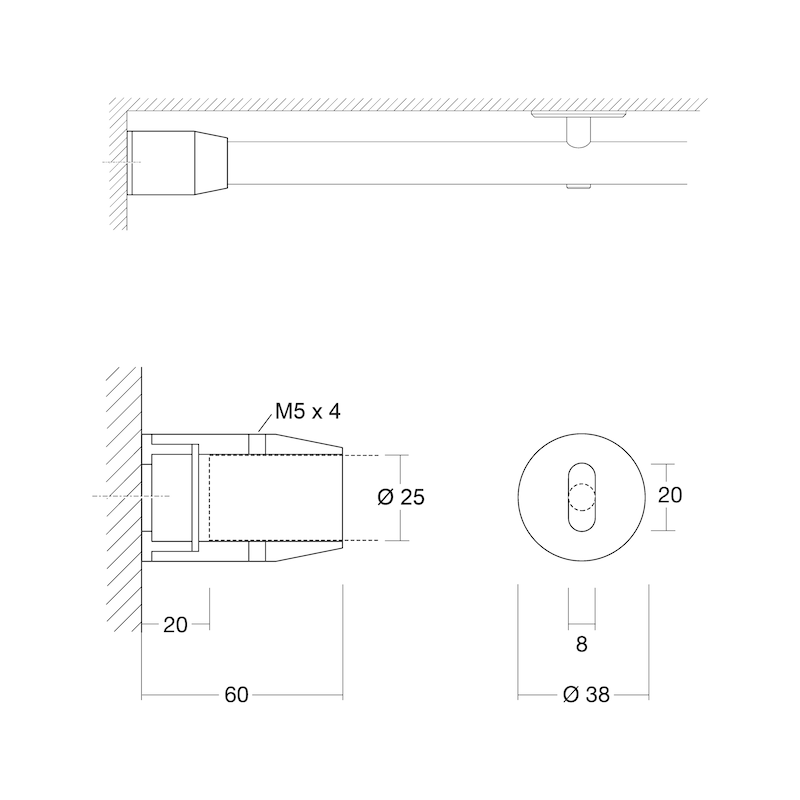 Wall connector holder - 2