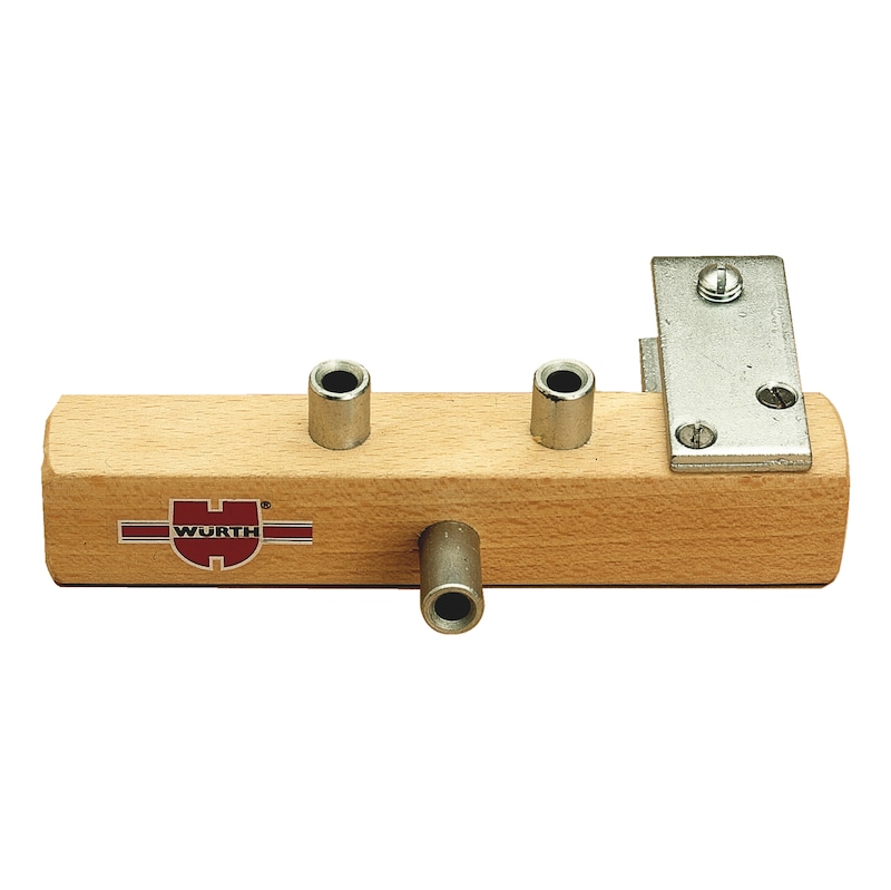Drill gauge For spigot hinges consisting of two and three pieces - LEAFDRLJIG-SLIDEBEAR-(HNGE-D16MM)