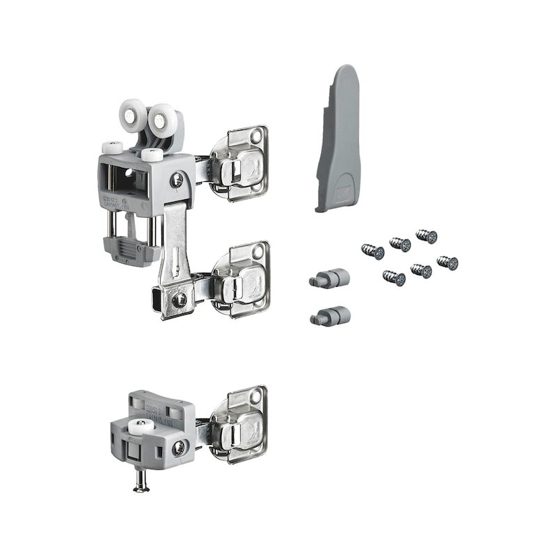 Folding door fittings with lower guide without automatic closing WingLine L - 1