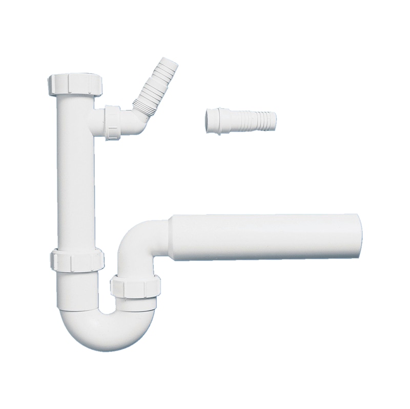 Universal trap for sinks Polypropylene white