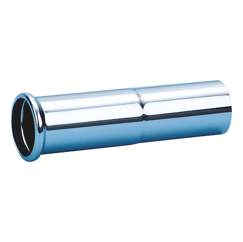 Extension pipe for trap Chrome-plated