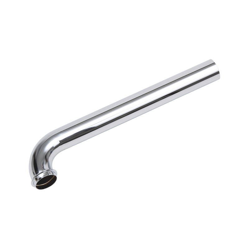 Drain elbow for trap Chrome-plated