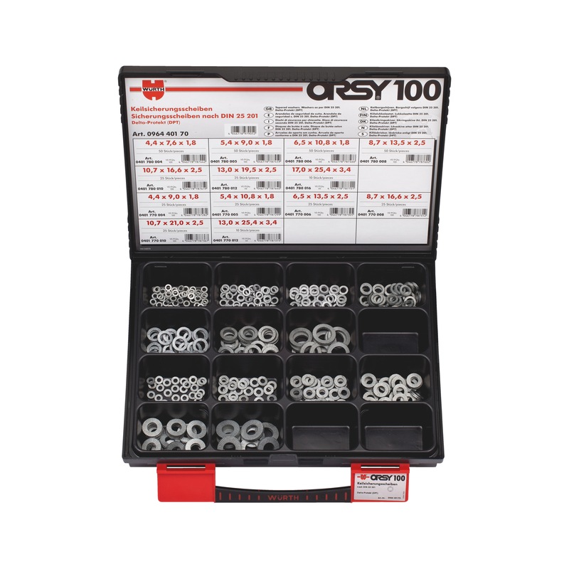 ORSY<SUP>®</SUP>wedge lock washers type SF/type BF, set of 100