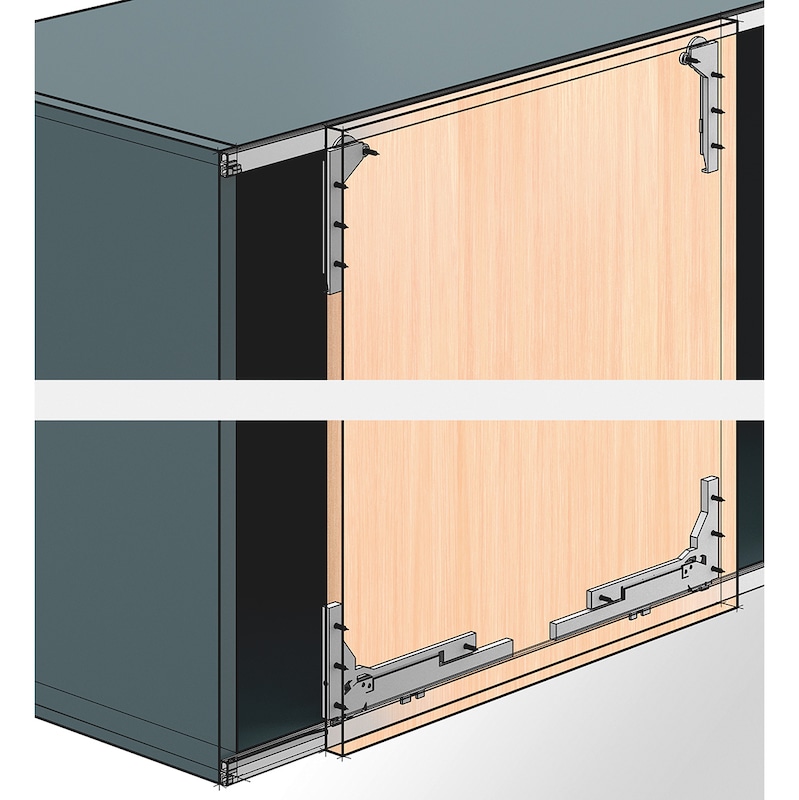 Sliding Door Fitting Slideline M, Diy Vertical Sliding Cabinet Door