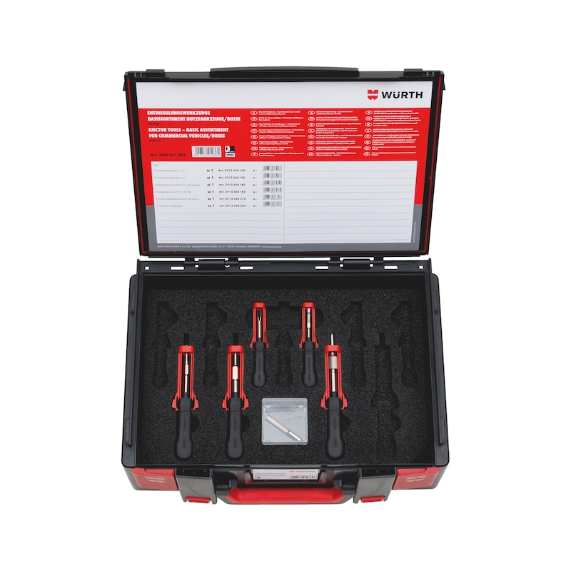 Release tool, vehicle-specific assortment 12 pieces