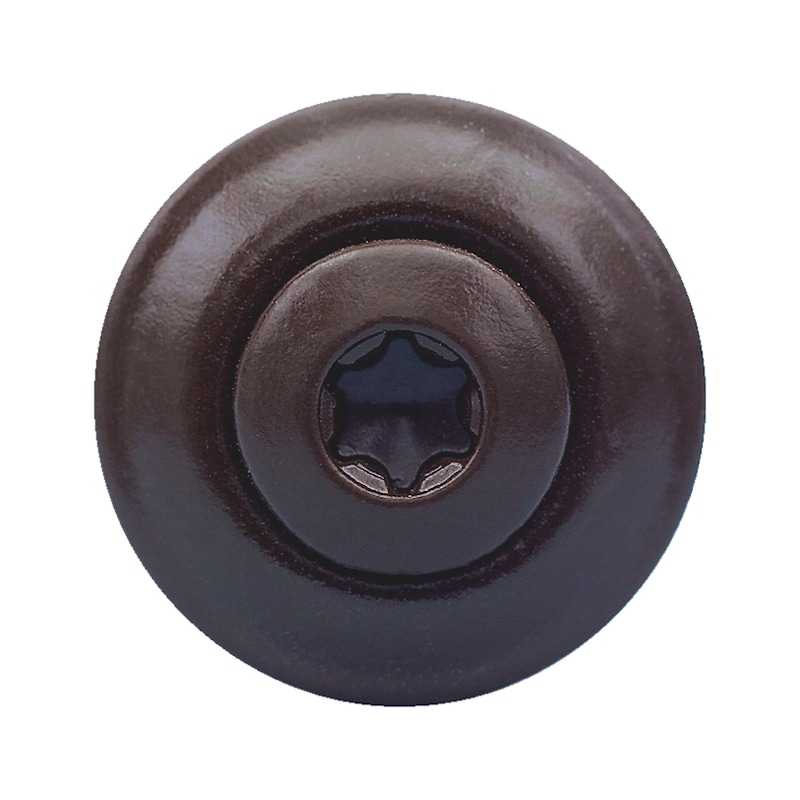 Plumber's sealing screw, colour - SCR-WSH15-A2-AW20-R8014-SEPIABRWN-4,5X45