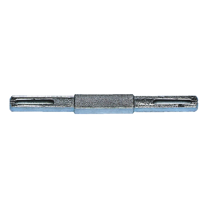 Vierkant-Spaltstift 10 mm beidseitig abgesetzt auf 8mm - 1