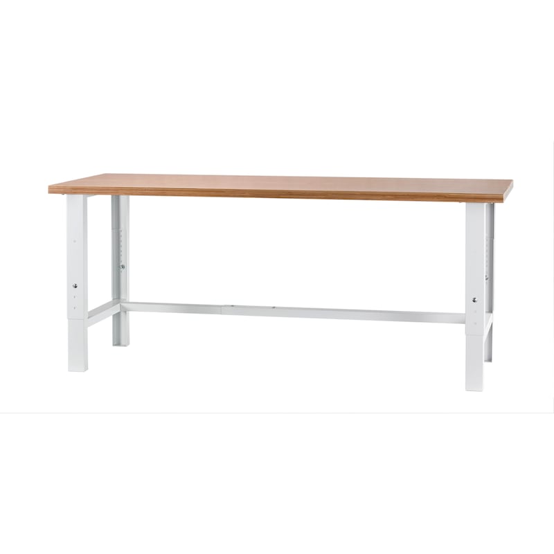 Pracovný stôl BASIC, nastaviteľná výška - WRKBNCH-STA-(BASIC-WT)-HADJ-2000MM