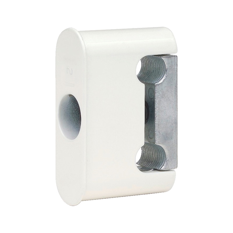 Klemmblock für Zimmertür-Einsteck-Einbohrbänder - KLEBLCK-ZIMTR-ZD-WEISS