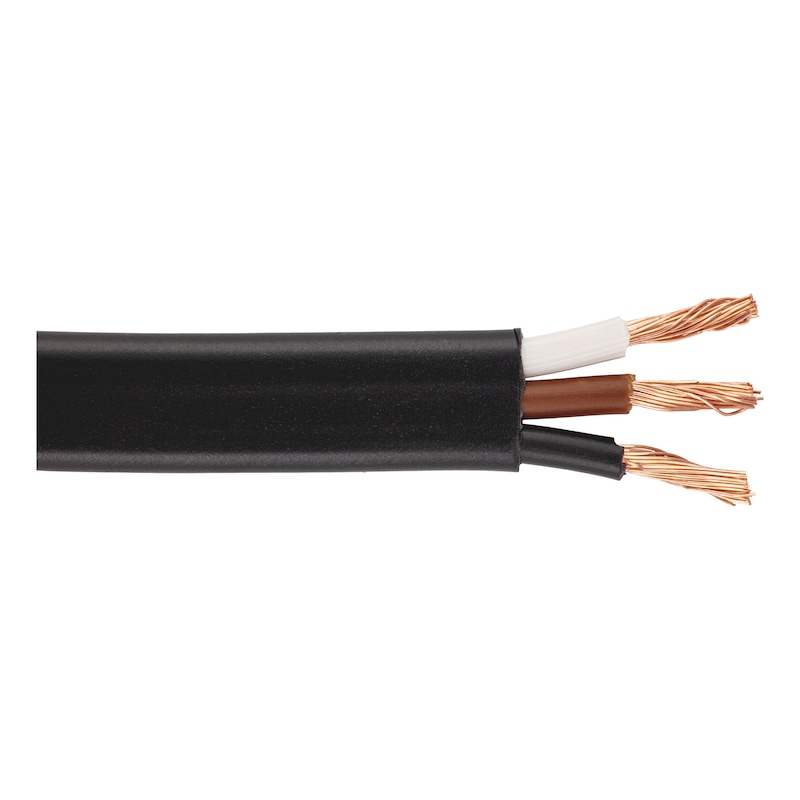 FLRYY 車輛纜線平式纜線 PVC 外護套，黑色 - 車輛纜線-FLRYY-彩色-黑-3X1,0SMM