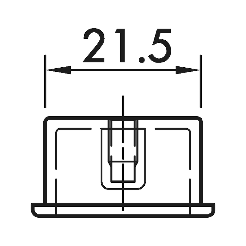 Maniglia di design con aletta MG-ZD 10 In zinco pressofuso - 2