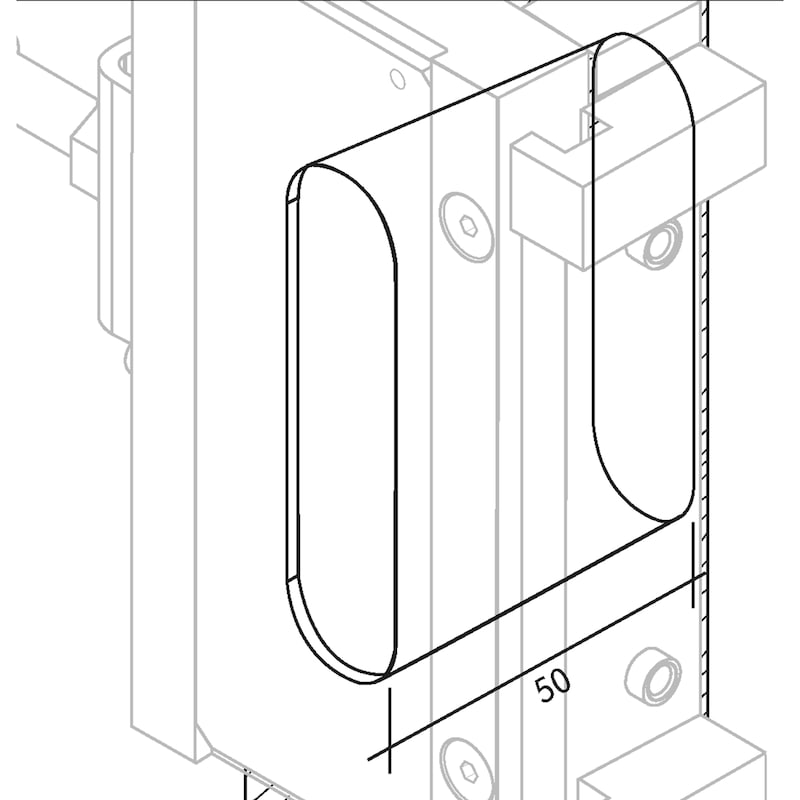 Anschlag für Insert 3-D Band Rahmenbohr/Fräslehrenkörper - 7