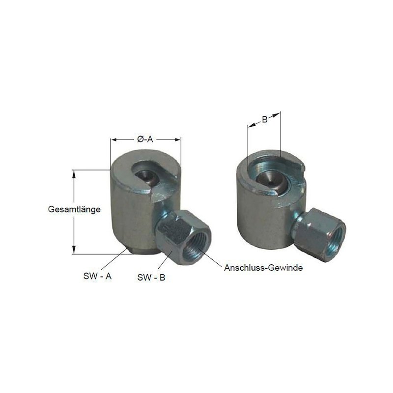 Thrust coupling For button head grease nipple - 2