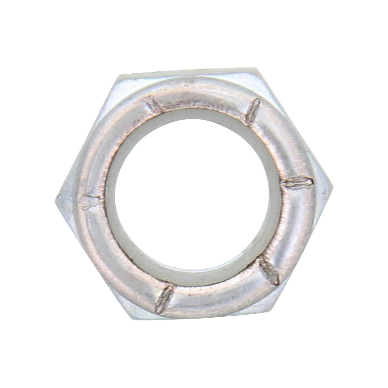 Hexagonal nut, low profile with clamping piece (non-metal insert), imperial - 4