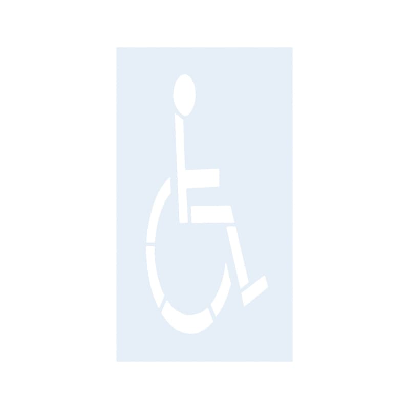 Pochoirs Handicapé polypropylène pour marquage parking