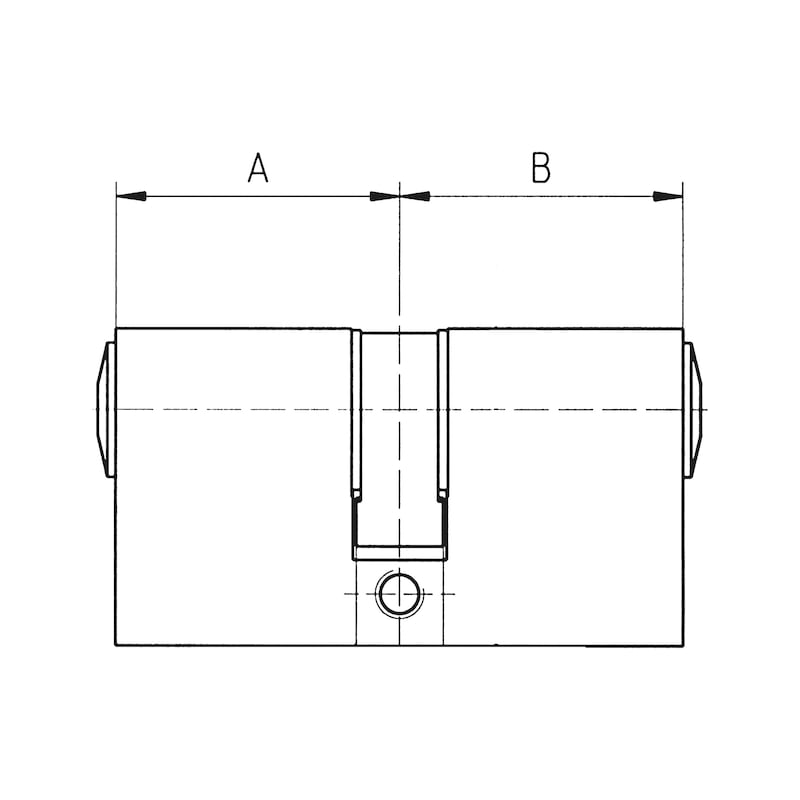 Cylindre de chantier - CYLINDRE ECO VARIE LAITON 30X30